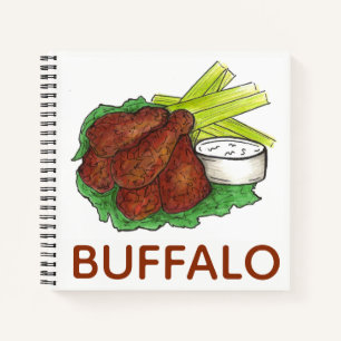 Spicy BBQ Buffalo NY Chicken Wings New York Food Notitieboek