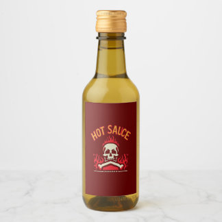 Spicy Chili Hot Sauce Wijn Etiket
