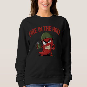 Spicy Chili Pepper Funny Spicy Food Liefhebber Trui