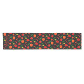 Spicy Chili Pepper Pattern Personalized  Korte Tafelloper (Horizontaal)