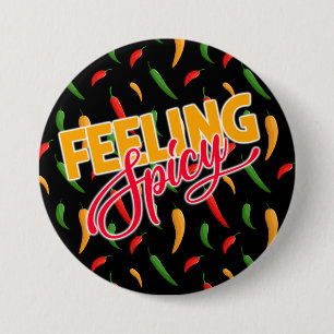 Spicy Chili Peppers Button