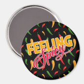 Spicy Chili Peppers Magnet Magneet (Voorkant / Achterkant)