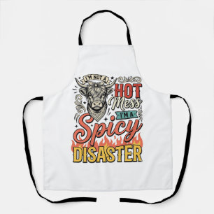 Spicy Disaster Highland Koe Vintage Western T-shir Schort