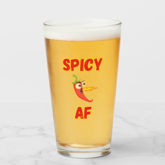 Spicy Hot Pepper AF Glas (Voorkant gevuld)