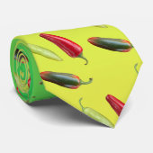 Spicy Hot Peppers Stropdas (Opgerold)