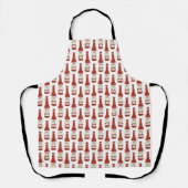 SPICY Hot Sauce Cute Cat Funny Salsa Pattern Schort (Voorkant)