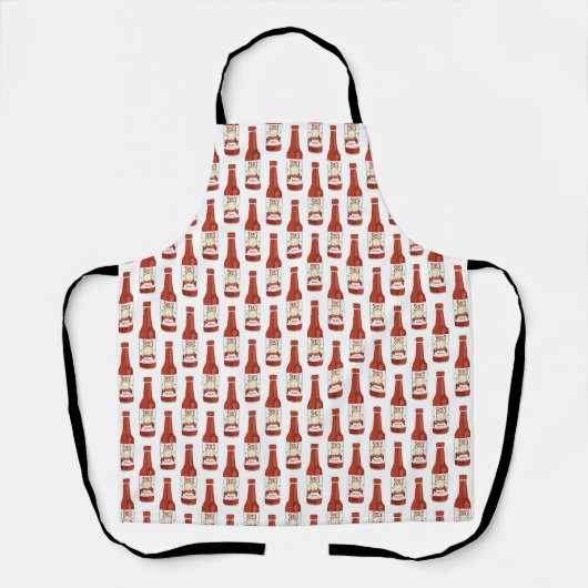 SPICY Hot Sauce Cute Cat Funny Salsa Pattern Schort (Voorkant)