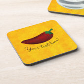 Spicy Hot Southwest Chili Pepper Pattern Onderzetter (Linkerzijde)