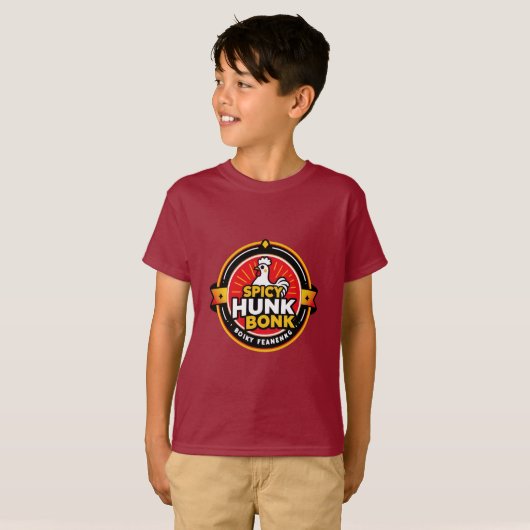 Spicy Hunk Bonk Chicken T-shirt (Voorkant volledig)