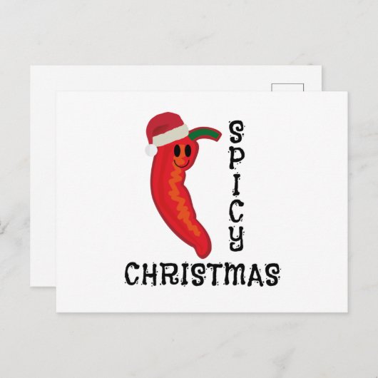 Spicy Kerstmis Briefkaart (Voorkant / Achterkant)