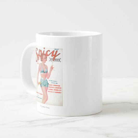 Spicy Magazine Hoesje Extra Grote Mok (Voorkant links)