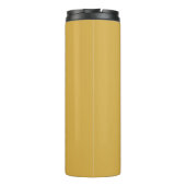 Spicy Mustard Yellow Solid Color Print, Thermosbeker (Achterkant)