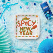 Spicy New Year Papieren Bordje (Feest)
