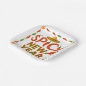 Spicy New Year Papieren Bordje (Gebogen)