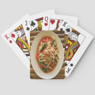 Spicy Papaya Salad [Som Tam] ... Thai Lao Food Speelkaarten