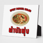 Spicy Papaya Salad [Tam Mak Hung] Isaan Dialect Fotoplaat (Zijkant)