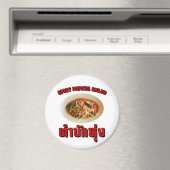 Spicy Papaya Salad [Tam Mak Hung] Isaan Dialect Magneet (Insitu (Vaatwasser))