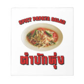 Spicy Papaya Salad [Tam Mak Hung] Isaan Dialect Notitieblok (Voorkant)