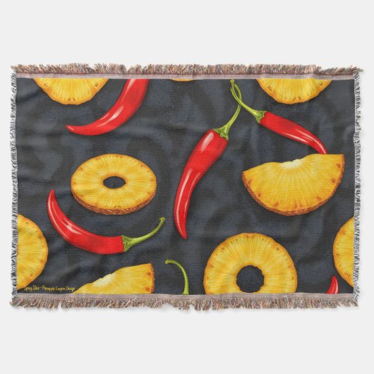 Spicy Slice - Pineapple Empire Design Deken (Voorkant)