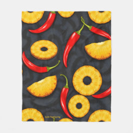 Spicy Slice - Pineapple Empire Design Fleece Deken