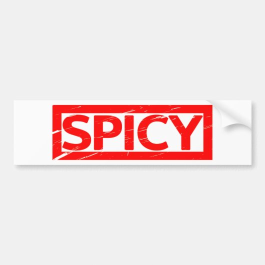 Spicy Stamp Bumpersticker (Voorkant)