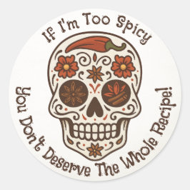 Spicy Sugar Skull Calavera Dag van de Dode Sticker