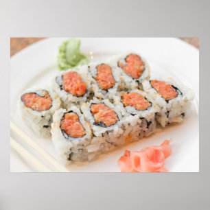 Spicy Tuna Roll Sushi Poster