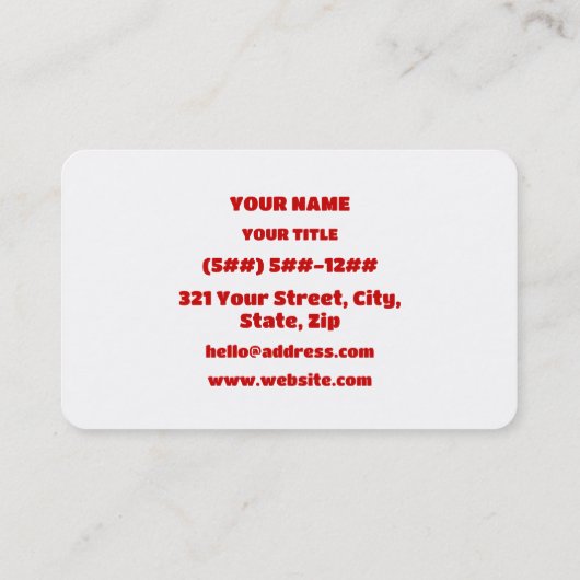 SPICY VISITEKAARTJE (Achterkant)