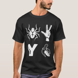 Spider 2 Y Banaan Shirt Grappige Voetbal Liefhebbe