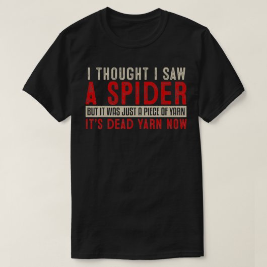 Spider Arachnophobia Gift T-shirt (Design voorkant)