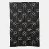 Spider - Bat Black en Bone White Theedoek (Verticaal)