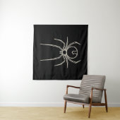 Spider - Bat Black en Bone White Wandkleed (In Situ (horizontaal))