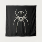 Spider - Bat Black en Bone White Wandkleed (Voorkant)