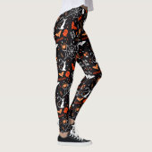 Spider Bat Kat Web Trick Ghost Spooky Halloween Leggings (Rechts)