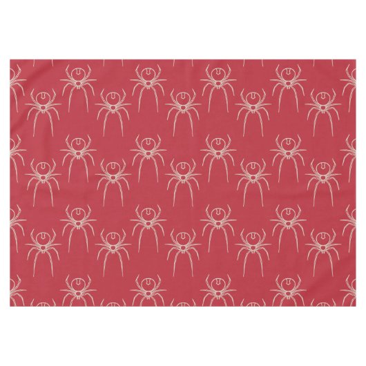 Spider - Bloed rood en bot wit Tafelkleed (Voorkant (Horizontaal))