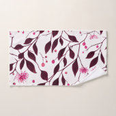 Spider Bloem Roze Knoppen & Bladeren Handdoek (Handdoek)