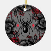 Spider Bloemen ontwerp Gotische stijl Keramisch Ornament (Voorkant)