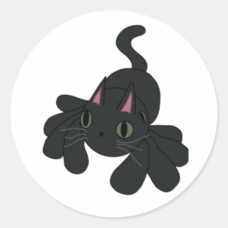Spider Cat Ronde Sticker