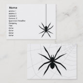 Spider - Chubby Visitekaartje (Voorkant / Achterkant)