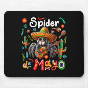 Spider Cinco De Mayo Mexicaanse Sombrero Gitaar Kl Muismat