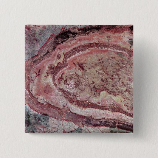 Spider Crater, Western Australië Vierkante Button 5,1 Cm (Voorkant)