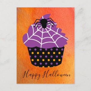 Spider cupcake Halloween-thema Briefkaart