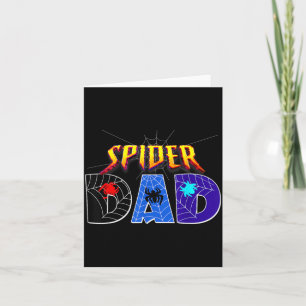 Spider Dad Design Vaderdag Matchende Familie Kaart