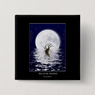 Spider Design Giften Vierkante Button 5,1 Cm