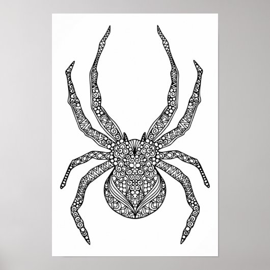 Spider Doodle 2 Poster (Voorkant)