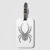 Spider Doodle Bagagelabel (Voorkant (verticaal))