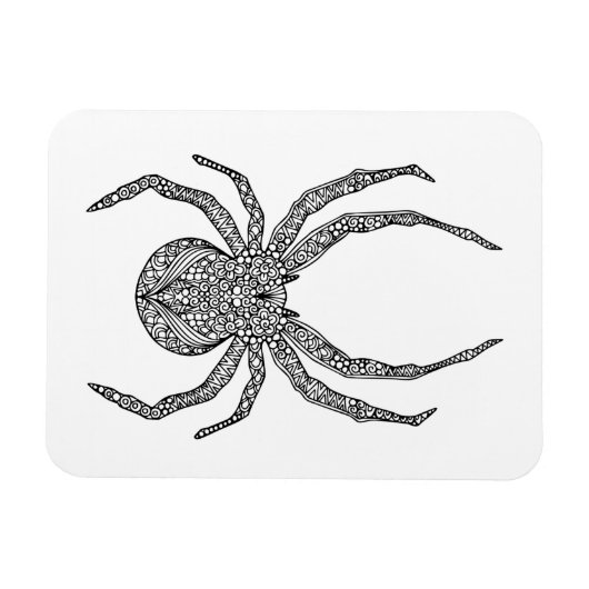 Spider Doodle Magneet (Horizontaal)