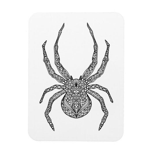 Spider Doodle Magneet (Verticaal)