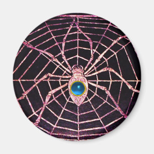 SPIDER en WEB Blue Sapphire Black Magneet