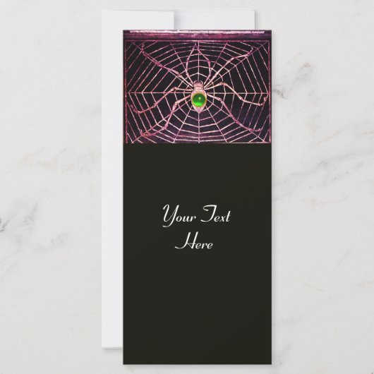 SPIDER EN WEB Green Emerald Black (Voorkant)